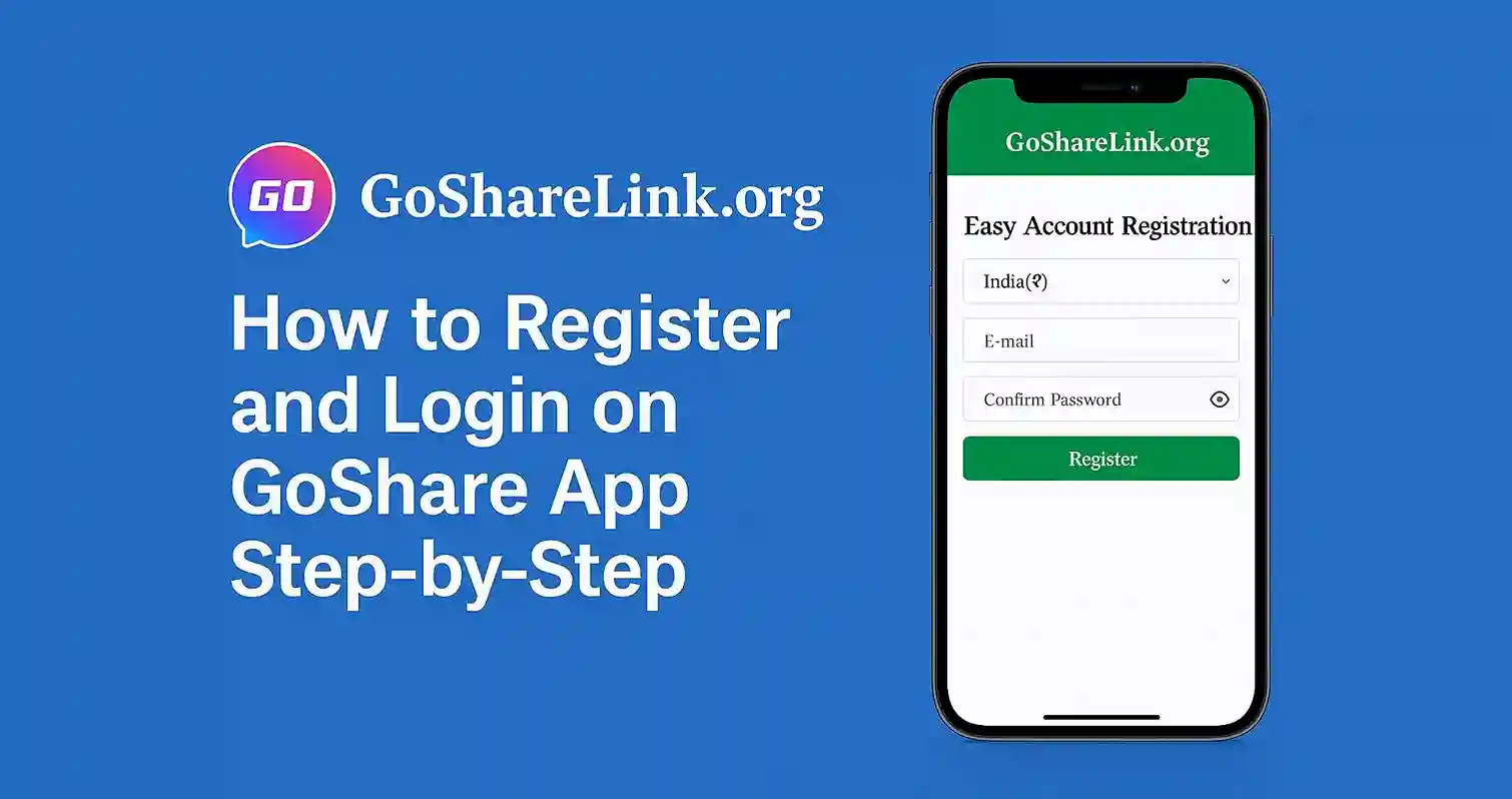 How to Register and Login on GoShare App Step-by-Step